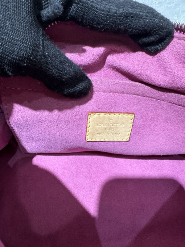 【LV】粉色牛仔曼哈頓手提包